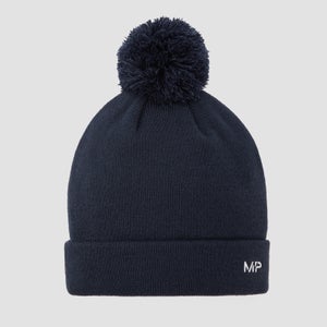 MP Bobble Hat - zimska kapa sa ćubom - tamnoplava/bela