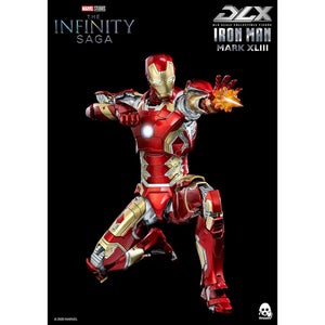 ThreeZero Marvel Avengers Infinity Saga DLX Iron Man Mark 43 1:12th Scale Collectible Figure