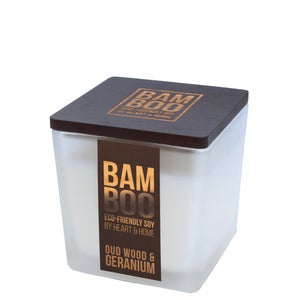BAMBOO Small Jar Candle Oudwood & Geranium 90g