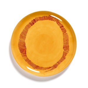 Serax x Ottolenghi Large Plate - Sunny Yellow & Swirl Red (Set of 2)