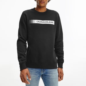 Calvin Klein Jeans Men's Institutional Logo Crewneck Sweatshirt - CK Black