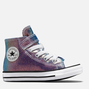 Converse Toddlers' Chuck Taylor All Star 1V High Top Trainers - White/Black/White