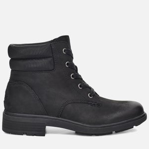 UGG Women's Harrison Lace Waterproof Leather Lace Up Boots - Black