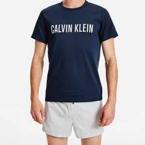 Calvin Klein Men's Crewneck Logo T-Shirt - Blue Shadow/White