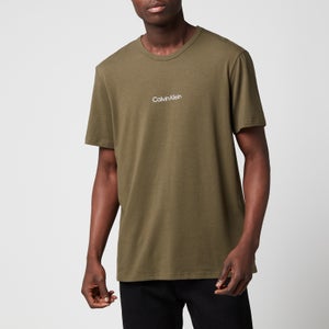 Calvin Klein Men's Centre Logo T-Shirt - Army Green