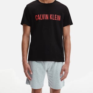 Calvin Klein Men's Crewneck Logo T-Shirt - Black/Strawberry Shake