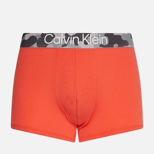Calvin Klein Men's Camo Waistband Trunk Boxers - Exotic Coral