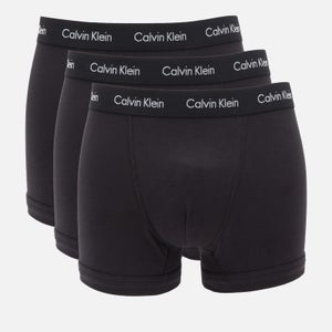 Calvin Klein Men's 3 Pack Trunks Big & Tall - Black