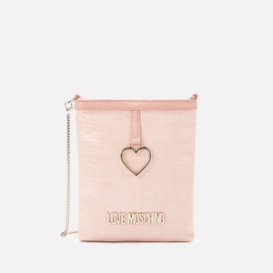 Love Moschino Women's Heart Pendant Phone Bag - Light Pink