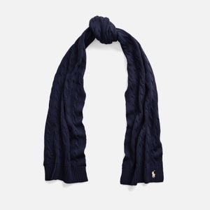 Polo Ralph Lauren Women's Cable Knit Scarf - Hunter Navy