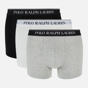 Polo Ralph Lauren Men's 3-Pack Trunk Boxers - White/Polo Black/Andover Heather