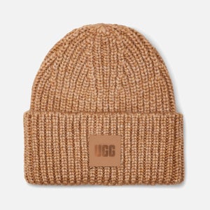 UGG Women's Airy Knit Ribbed Beanie - Camel