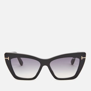 Tom Ford Women's Wyatt Cat Frame Sunglasses - Black/Smoke