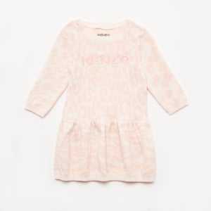 KENZO Newborn Animal Print Dress - Pale Pink