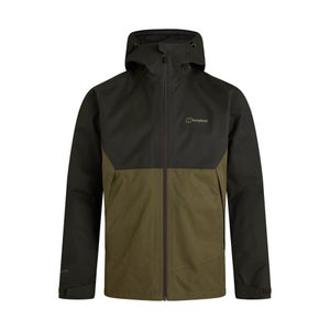 Men's Fellmaster InterActive Waterproof Jacket - Brown / Green