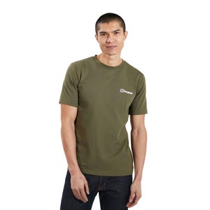 Men's Organic Front & Back Logo T-Shirt - Green