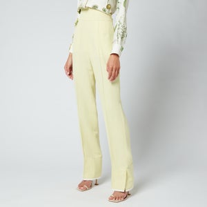 Salvatore Ferragamo Women's Gabardine Trousers - Technicolor Yellow