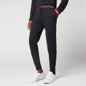 PS Paul Smith Men's Stripe Waistband Jersey Joggers - Black