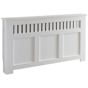 Country Style Large Radiator Cabinet - White