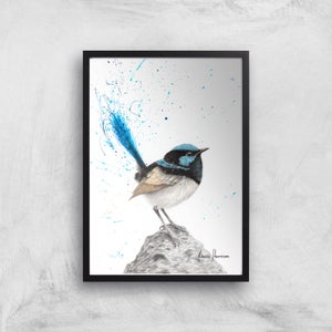 Mountain Blue Wren Giclee Art Print