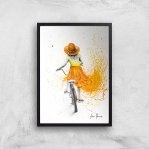 Her First Bicycle Giclee Art Print