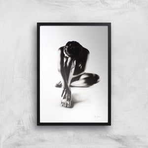 Nude Woman Charcoal Study 41 Giclee Art Print