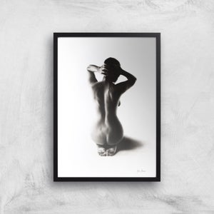 Nude Woman Charcoal Study 57 Giclee Art Print