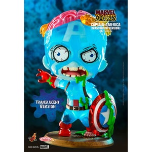 Hot Toys Cosbaby Marvel Comics [Size S] - Marvel Zombies: Captain America (Translucent Colour Version)