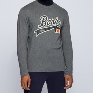 BOSS X Russell Athletic Men's Long Sleeve T-Shirt - Medium Grey