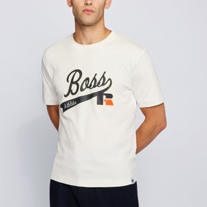 BOSS X Russell Athletic Men's Chest Logo T-Shirt - Open White