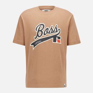 BOSS X Russell Athletic Men's Chest Logo T-Shirt - Medium Beige