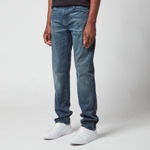 BOSS Casual Men's Maine Denim Mix Solid Jeans - Navy
