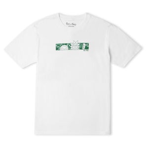 Rick and Morty Portal Heads Oversized Heavyweight T-Shirt - White