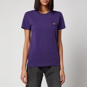Maison Kitsuné Women's Pixel Fox Head Patch Classic T-Shirt - Purple