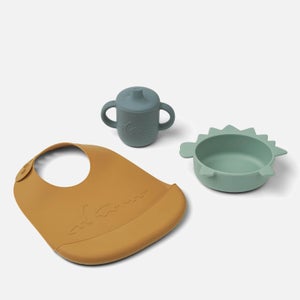 Liewood Connor Baby Dining Set - Dino Peppermint Multi Mix - One Size