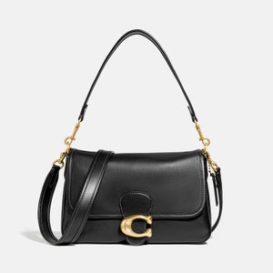 Coach Women's Soft Calf Leather Tabby Shoulder Bag - Black