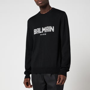 Balmain Men's Knitted Jumper - Black/White