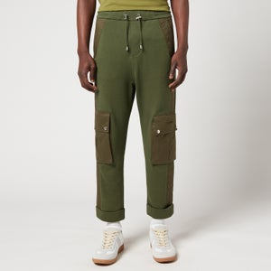 Balmain Men's Cargo Sweatpants - Khaki