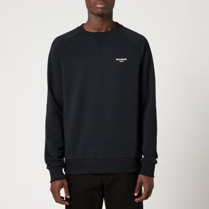 Balmain Men's Flock Sweatshirt - Black/White