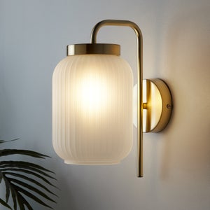 Pearl Frosted Table Lamp White Homebase