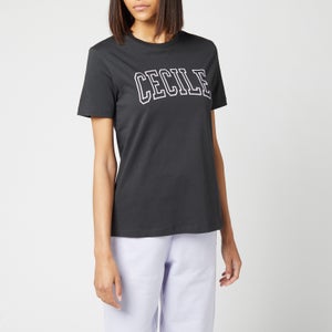 Être Cécile Women's Cecile Varsity Classic T-Shirt - Washed Black