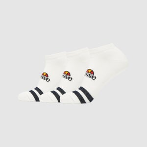 3er-Pack Trainer Liner-Socken Melna für Unisex Weiß