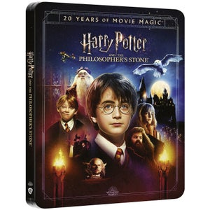Harry Potter à l'école des sorciers - Steelbook 4K Ultra HD - Exclusivité Zavvi 20ème Anniversaire (Blu-ray inclus)