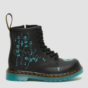 Dr. Martens Toddlers' 1460 Lace Up Boots - Black Skelly Print Hydro Toddlers