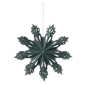 Broste Copenhagen Snowflake Decoration - Green - M