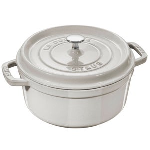 Staub Round Cocotte - White Truffle - 28cm