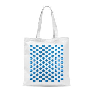 Pop In A Box Pattern Tote Bag - White