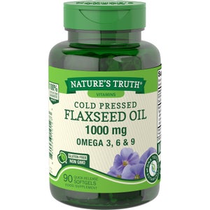 Cold Pressed Flaxseed Oil 1000mg - 90 Softgels