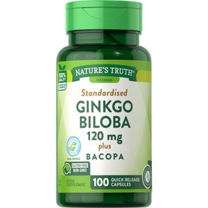 Standardised Ginkgo Biloba 120mg - 100 Capsules