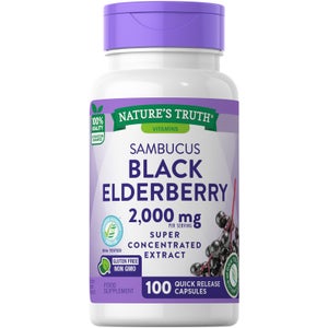 Sambucus Black Elderberry 1000mg - 100 Capsules